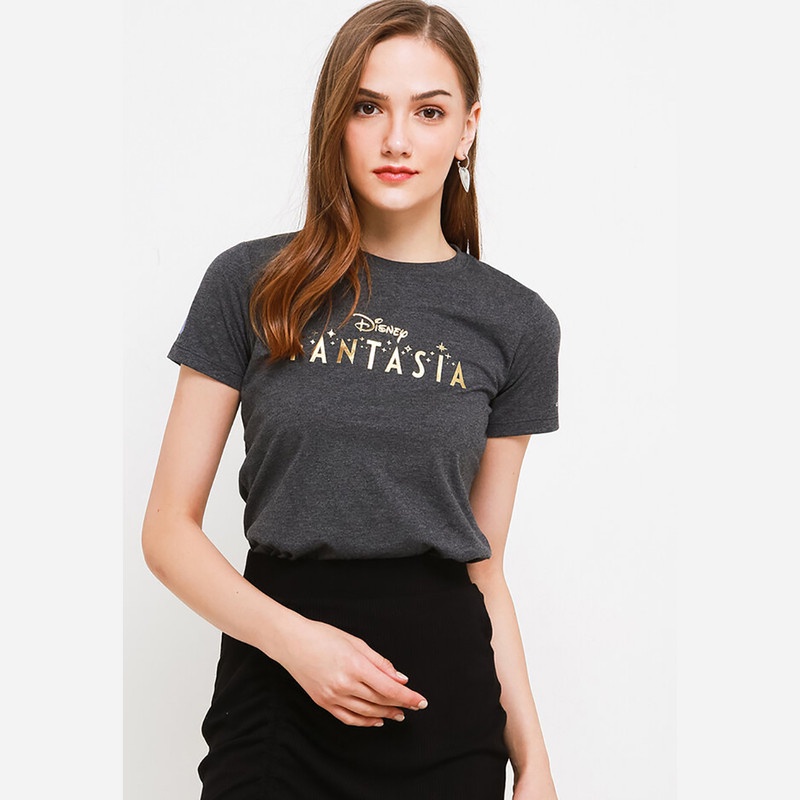 Giordano Disney Fantasia Mickey Print Tee Wanita