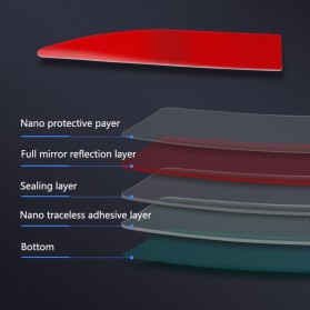 STIKER BUMPER Car Reflective Sticker Arrows Pattern Warning Decals For Motorcycle Auto Tail Bar Bump