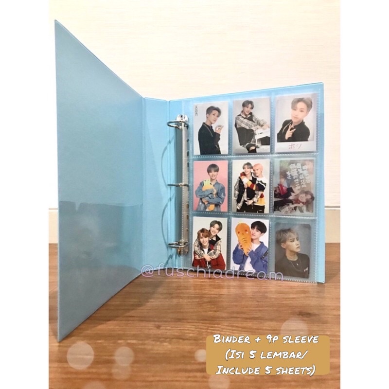 

Binder & Sleeve Ukuran A4 3 Ring untuk Photocard Polaroid Postcard KPOP