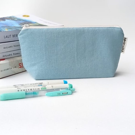 eystudios - Pencil Case Linen Polos / Tempat Pensil Bahan Linen