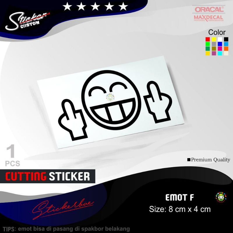 stiker emoticon stiker emoji stiker smile f cutting sticker