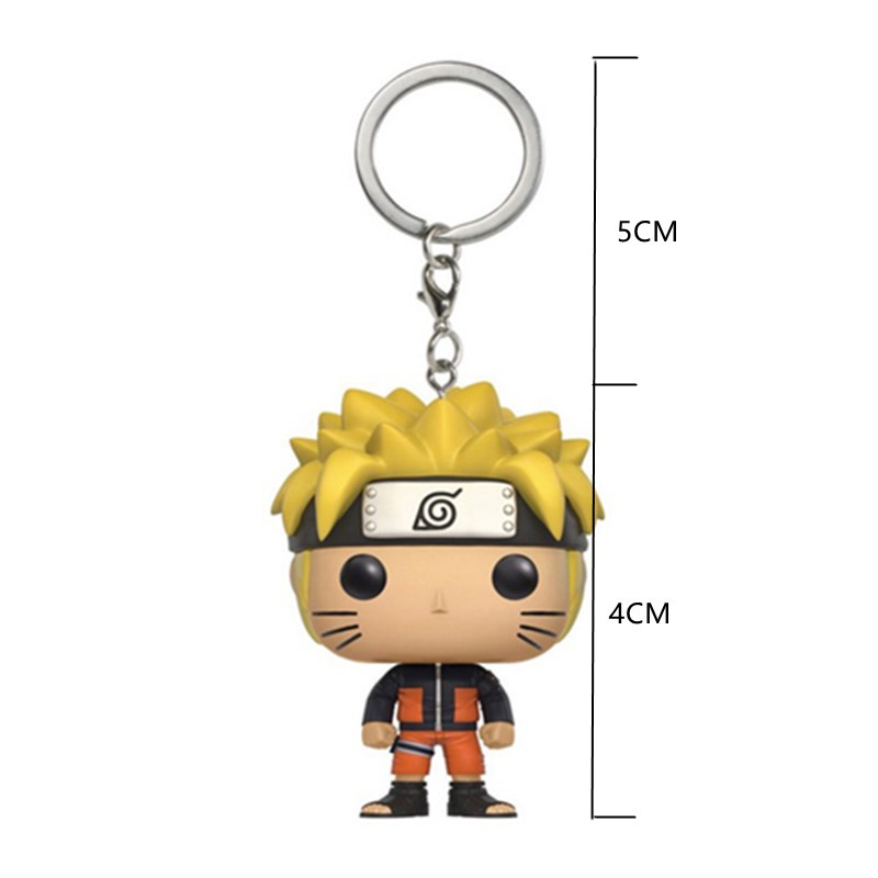 1pc Gantungan Kunci Funko POP Naruto Uzumaki Bahan PVC Untuk Hadiah Anak / Dewasa