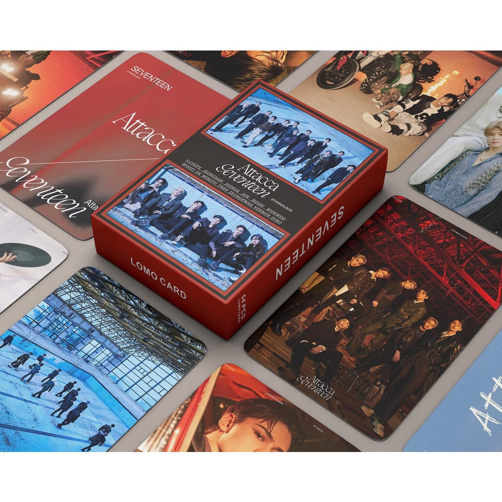 54pcs Kartu Pos Lomo Album SEVENTEEN Attacca