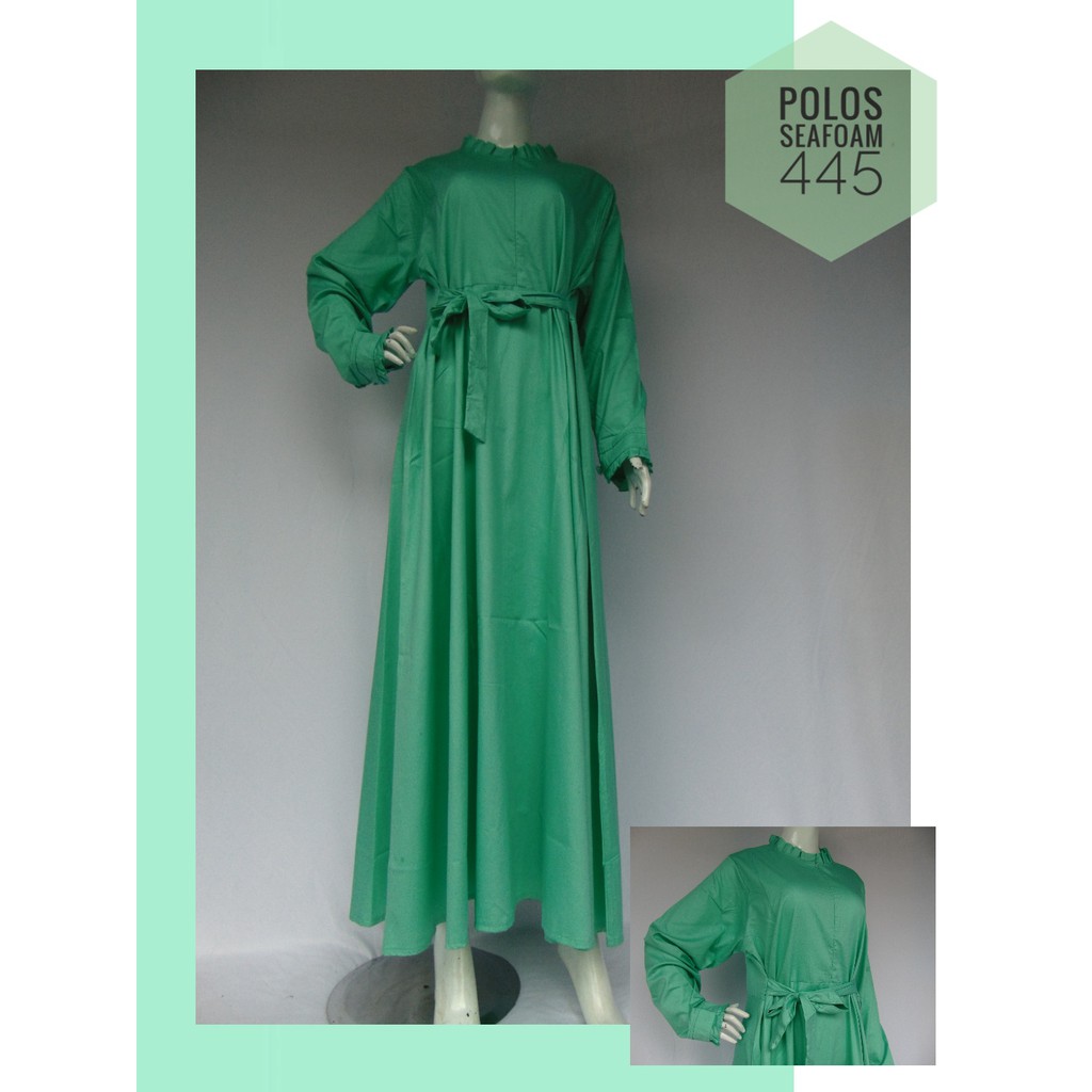 Gamis Katun Jepang Ori (Polos Seafoam 445)