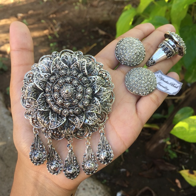 Bros Alpaka Bali Mitir Bulat TM Bakar