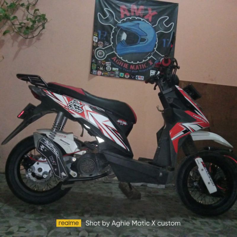 arm skywafe custom PNP beat karbu beat fi beat esp beat street 2016-2019 center dudukan double shock