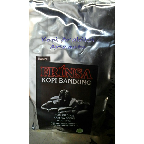 

Kopi Arabika Natural Peach Bubuk & Biji Roasted Frinsa Pangalengan