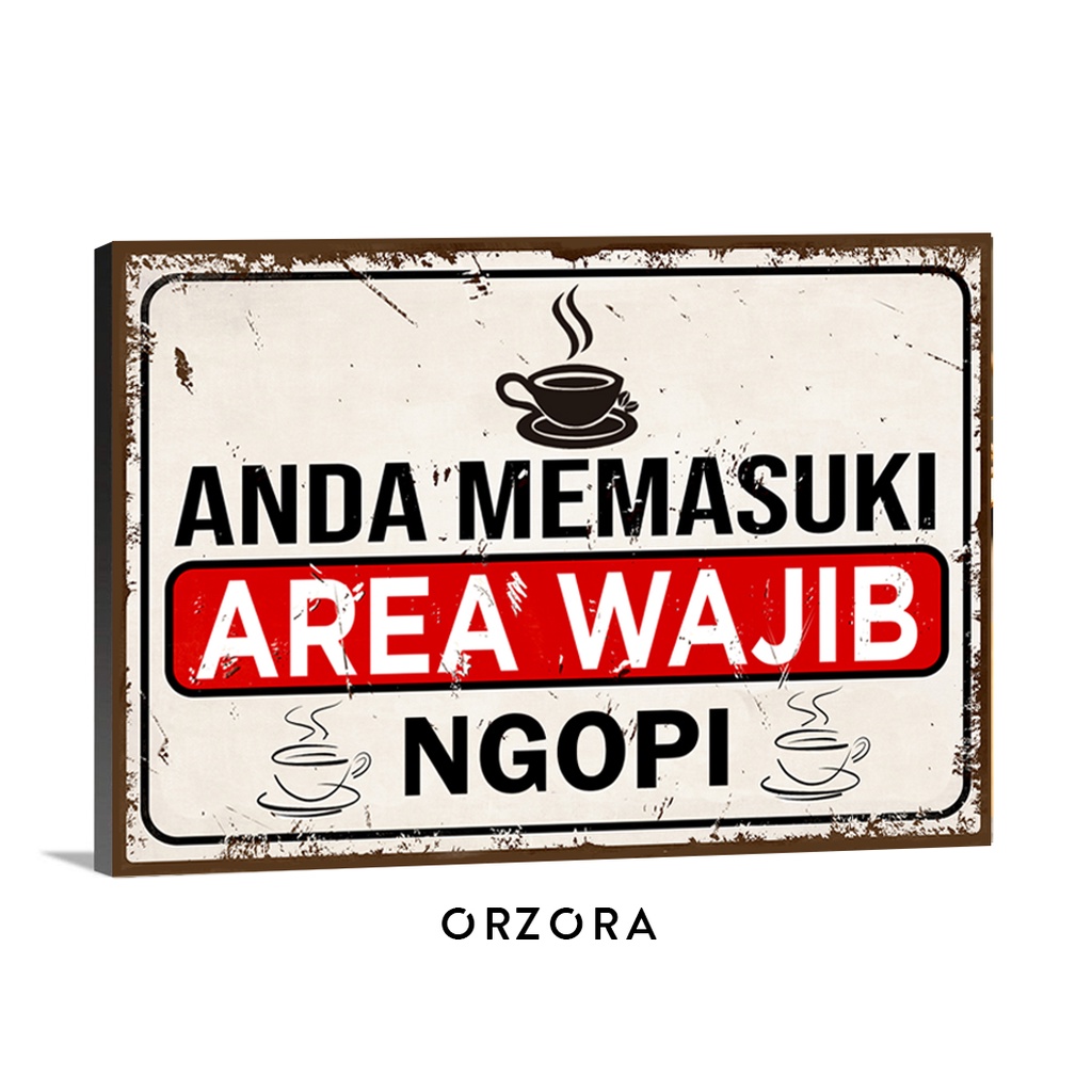 Poster Cafe / Hiasan Dinding Cafe / Poster Kopi / Kado A0217