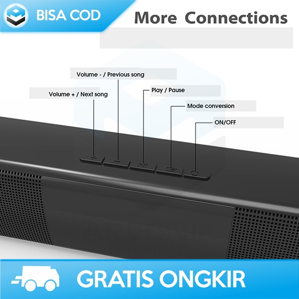 SOUNDBAR SPEAKER BLUETOOTH BY DOOLNNG FOR HOME THEATER SMART TV SONY