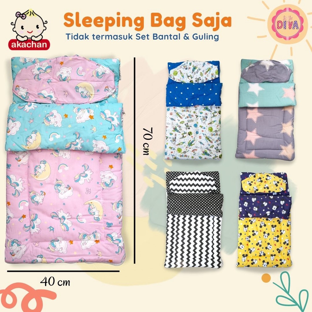 SLEEPING BAG Bayi SAJA MULTIFUNGSI  Selimut bc akachan guling bedset