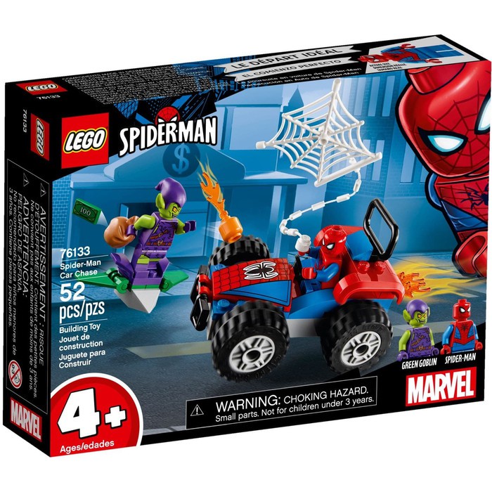 lego spiderman car chase