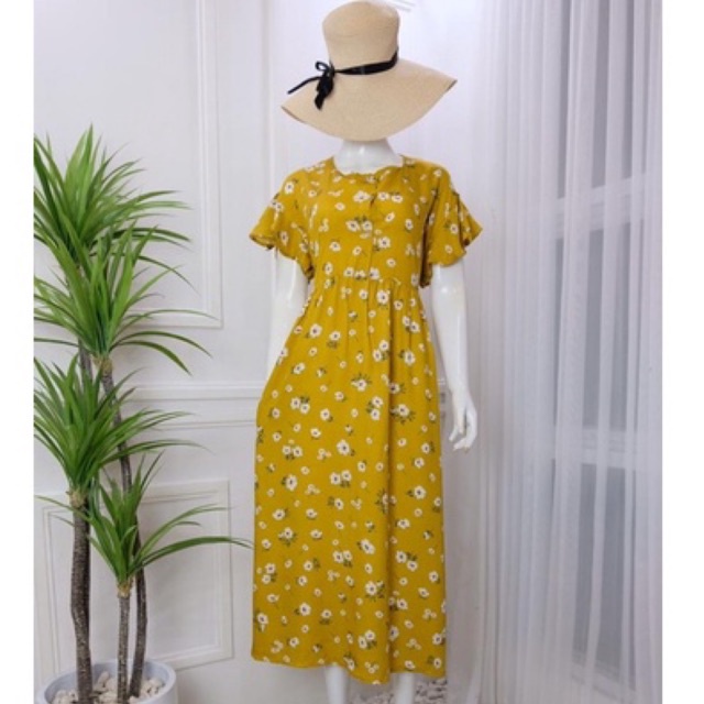 Mesya Dress  | Daster Rayon | Daster Kimono | Daster Busui | Dress Rayon | Baju Tidur Rayon | Sleep 