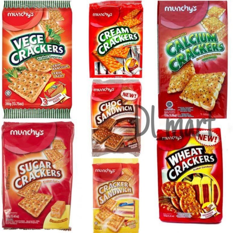 

Munchy's / Munchys Cracker Sandwich / Wheat Crackers Cream Crackers / Sugar Crackers /Cream Cracker