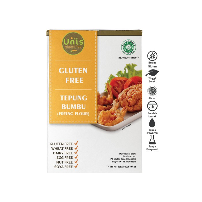 

PROMO [COD] Unis Gluten Free, Tepung Goreng Bebas Gluten (500 gram)