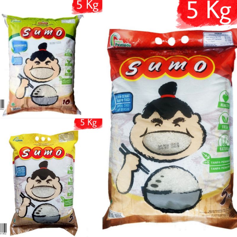 

Beras Sumo Kemasan Merah/Kuning/Hijau 5KG