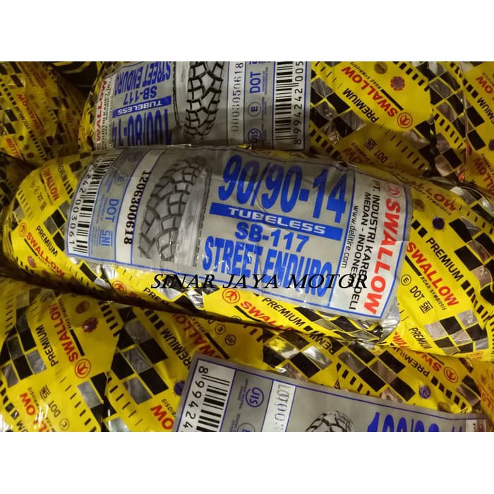 Ban Luar Swallow Enduro QC F-74 Street SB 117 90/90-14