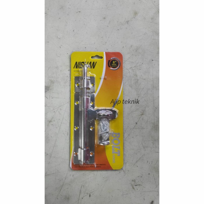 Grendel pintu slot pintu stainless 8 inch Grendel press 8&quot; Nishan Bolt