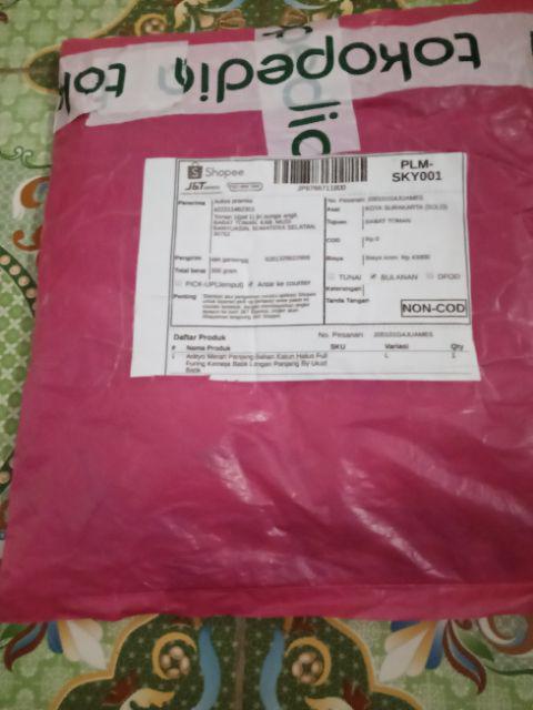 Hem Batik Solo Murah Lengan Panjang Full Furing Nisworo Biru / Batik Katun Sragenan High Quality