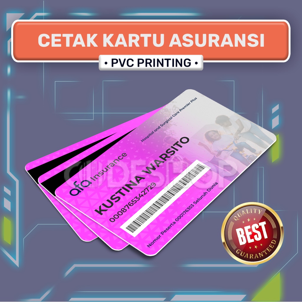 Cetak Sample Kartu Asuransi ID Anggota