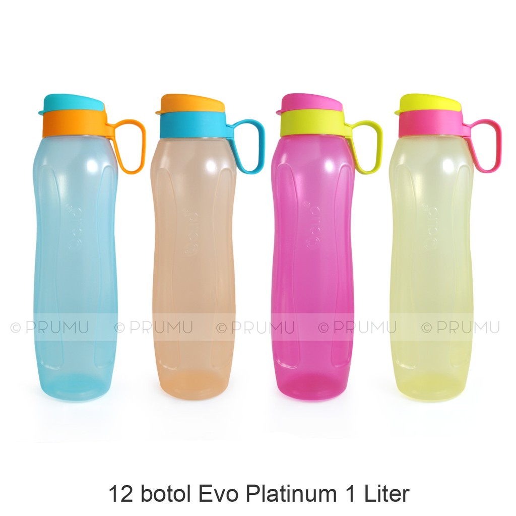 GROSIR Botol Minum 1 Liter - Botol Minum Plastik - Souvenir - Hadiah - Evo Platinum 1L