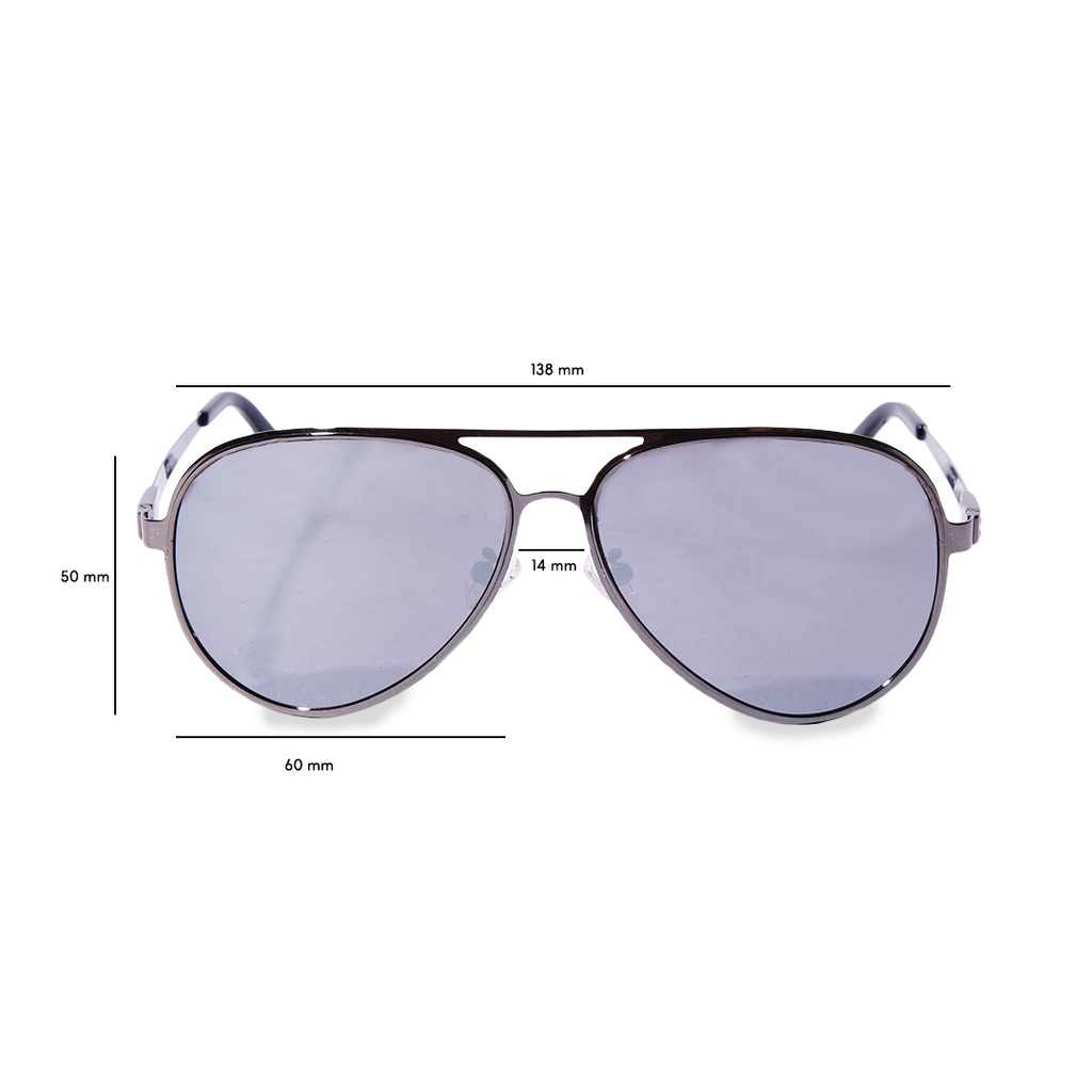 THF Double Bridge Aviator Sunglasses