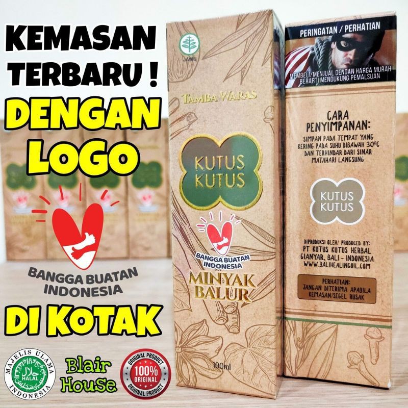 MINYAK BALUR KUTUS KUTUS 100% ORIGINAL / KUTUS KUTUS/ minyak balur