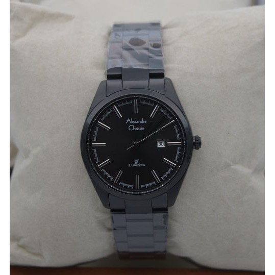 Jam Tangan Wanita Alexandre Christie Ac 8560 Full Black Original