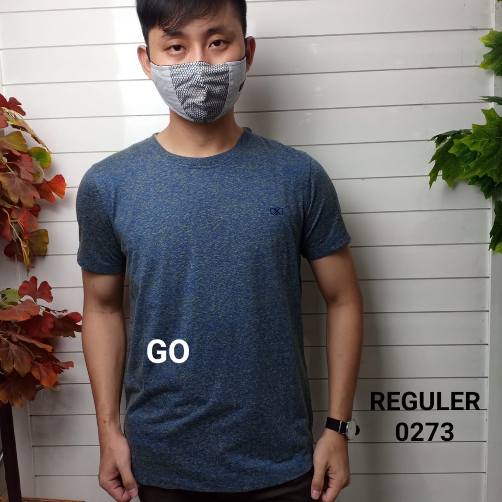 gof MAXMILLIAN KAOS A (Regular) Pakaian Pria Atasan Kaos Oblong Original Lengan Pendek