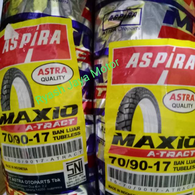 Ban tubeless Maxio A-Track 70/90-17 for supra x 125/cross/vega zr/jupiter mx/gl pro/win/mega pro new