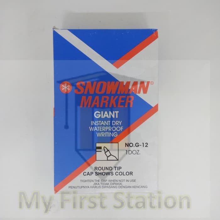 

Dijual Marker Permanent Snowman G 12 Black Harga Per Lusin Murah