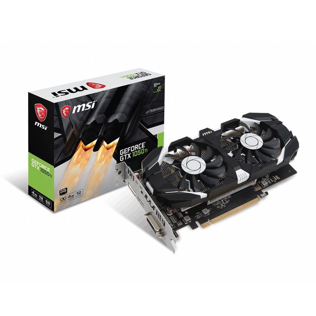 VGA MSI GeForce GTX 1050 Ti 4GT OCV1 4GB DDR5 Dual Fan