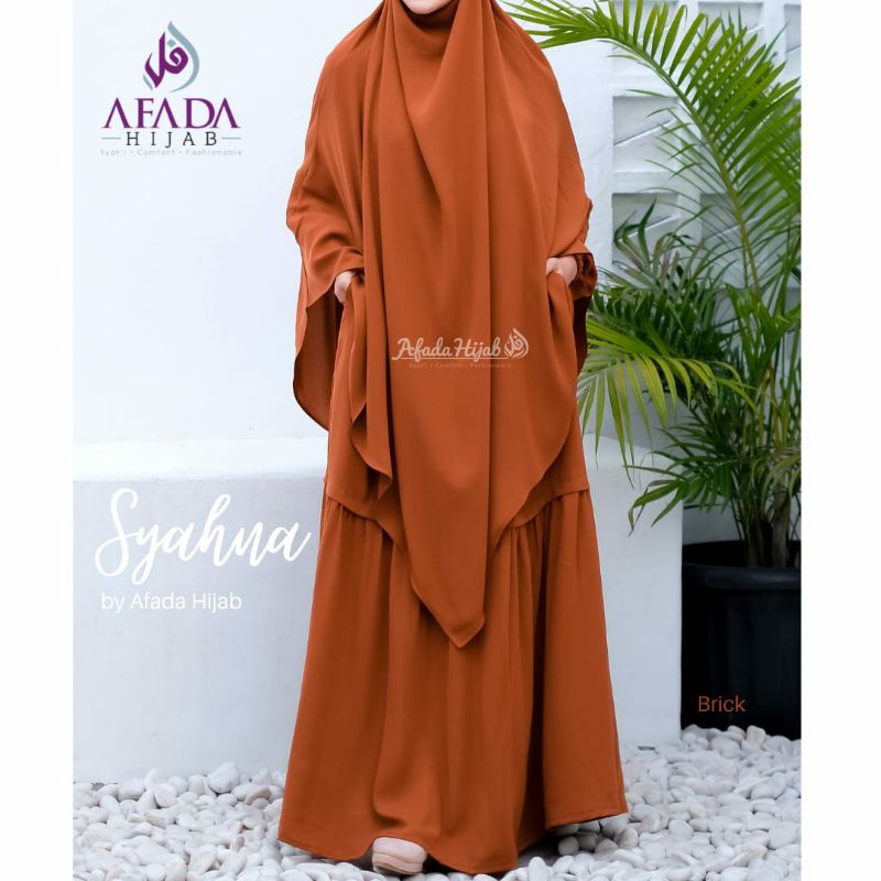 Gamis Set Syahna French Khimar By Afada Hijab