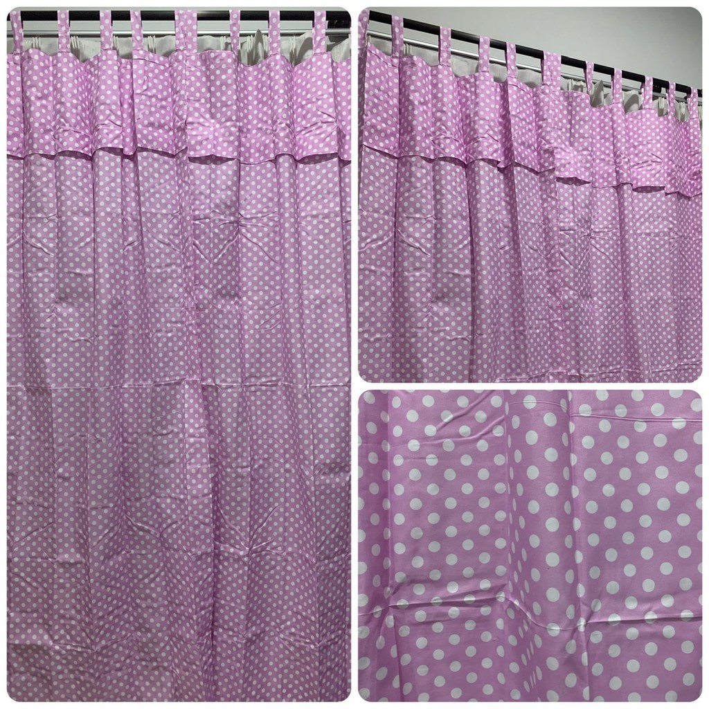 [ PINTU DAN JENDELA ] GORDEN TALI + PONI MOTIF POLKADOT PINK