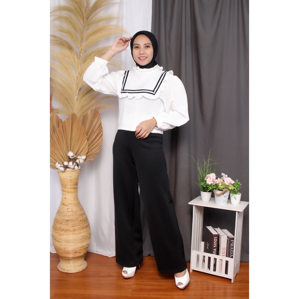 Tq88indonesia  Baju Blouse Wanita Terbaru / Boni Top / Baju Atasan Korean Style Kekinian / Ootd Terbaru / Outfit Citayam Kekinian