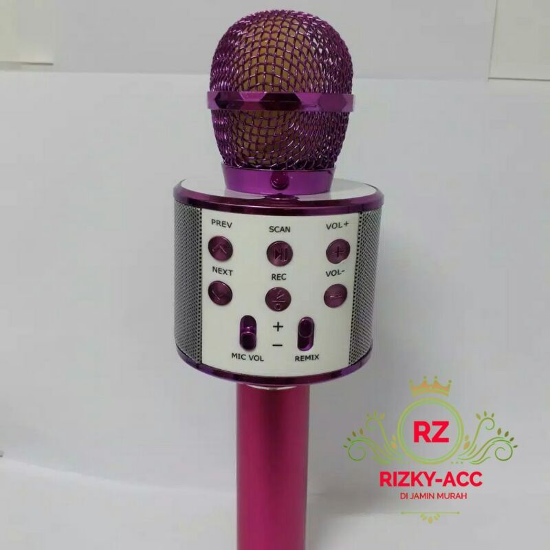 Mic  bluetooth wireless 858 microfhone karaoke/mic smule