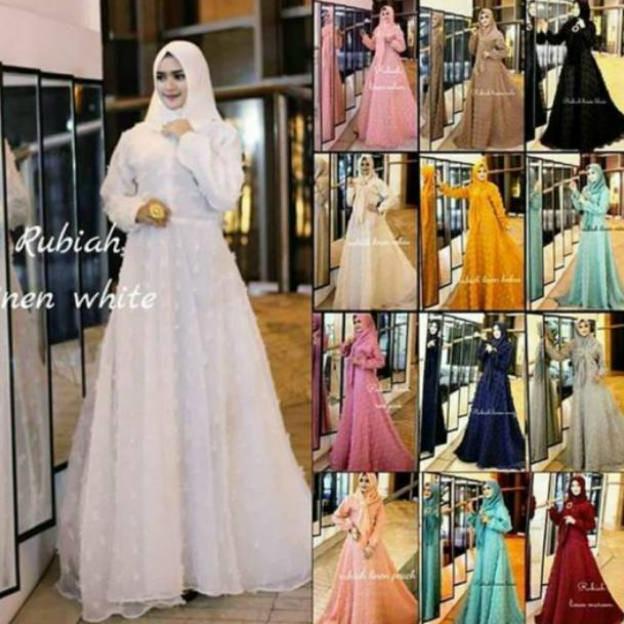 ORIGINAL GAMIS PESTA SIFON RUBIAH full furing