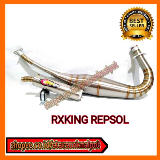 Jual Knalpot RX King RX Spesial Crempie Suara Jamin Garing Tingting Model Repsol PDK Full