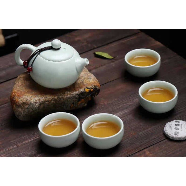 Teko Cangkir Teh Set / Chinese Tea Set Ceramic + Free Gift Box