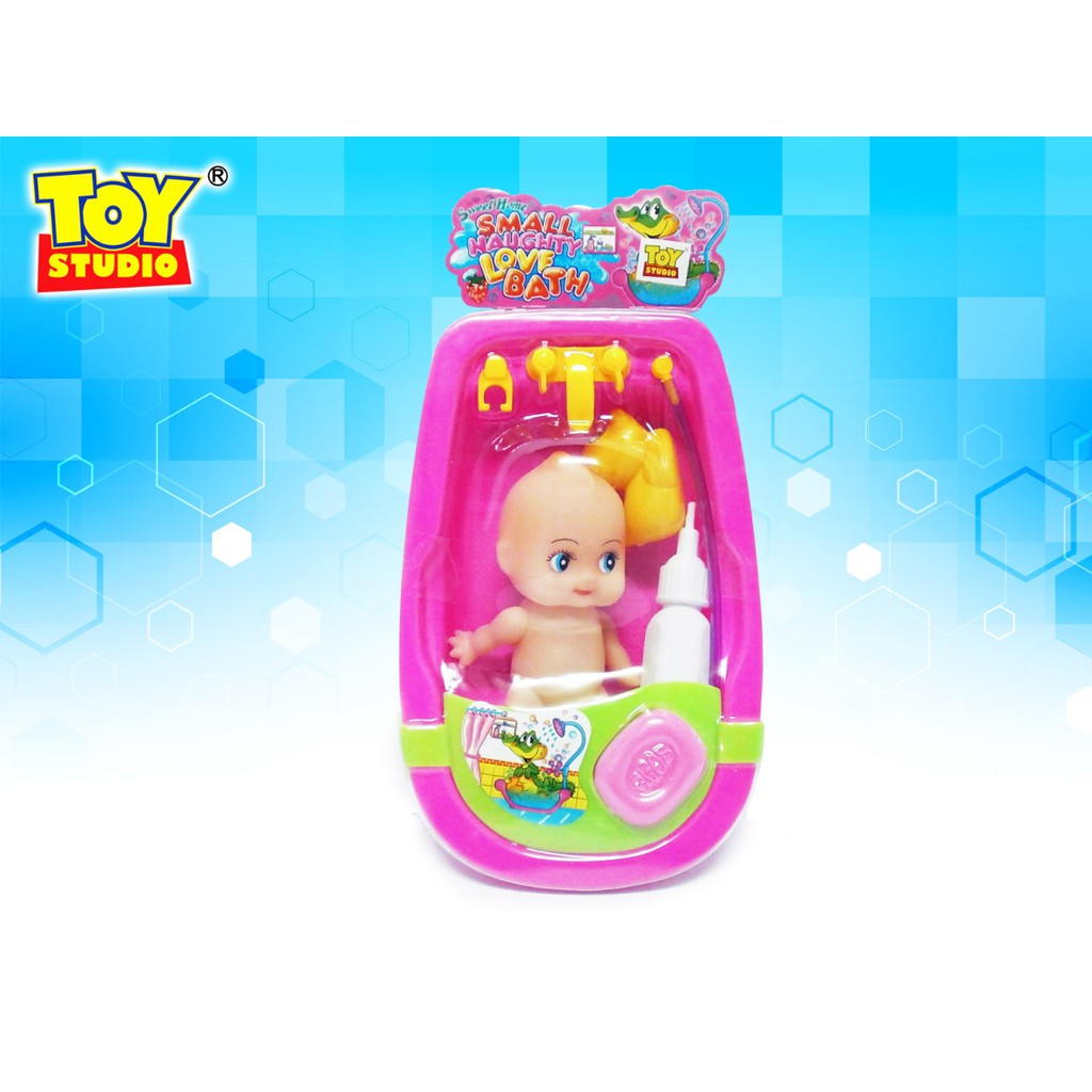 Mainan Anak Toy Studio Baby Alive Shower + Bath Tub Bak Mandi Playset