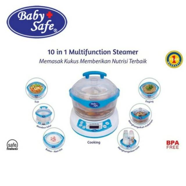 BabySafe 10 in 1 Multifunction Steamer