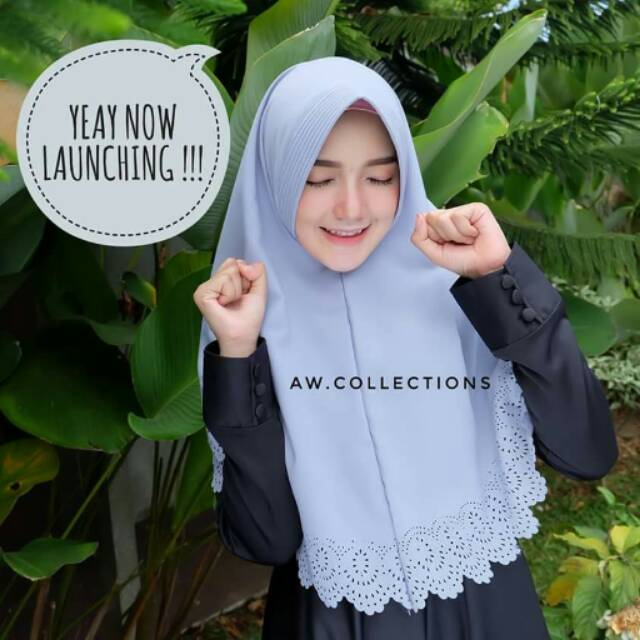 KHIMAR HANNA LASER BY AW COLLECTION ORIGINAL || JILBAB HARIAN CANTIK