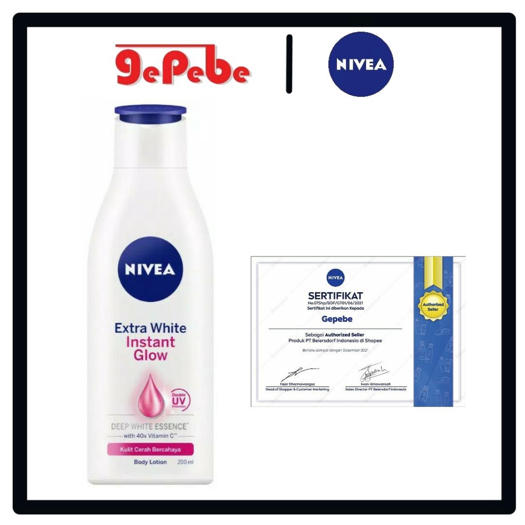 Nivea Extra White Instant Glow Body Lotion 200ml