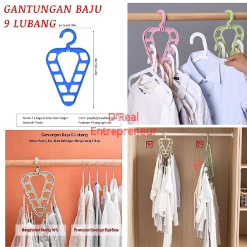 MAGIC HANGER LOVE 9 IN 1 / GANTUNGAN BAJU 9IN1 HANGER LOVE / GANTUNGAN MULTIFUNGSI / HANGER LEMARI GANTUNGAN