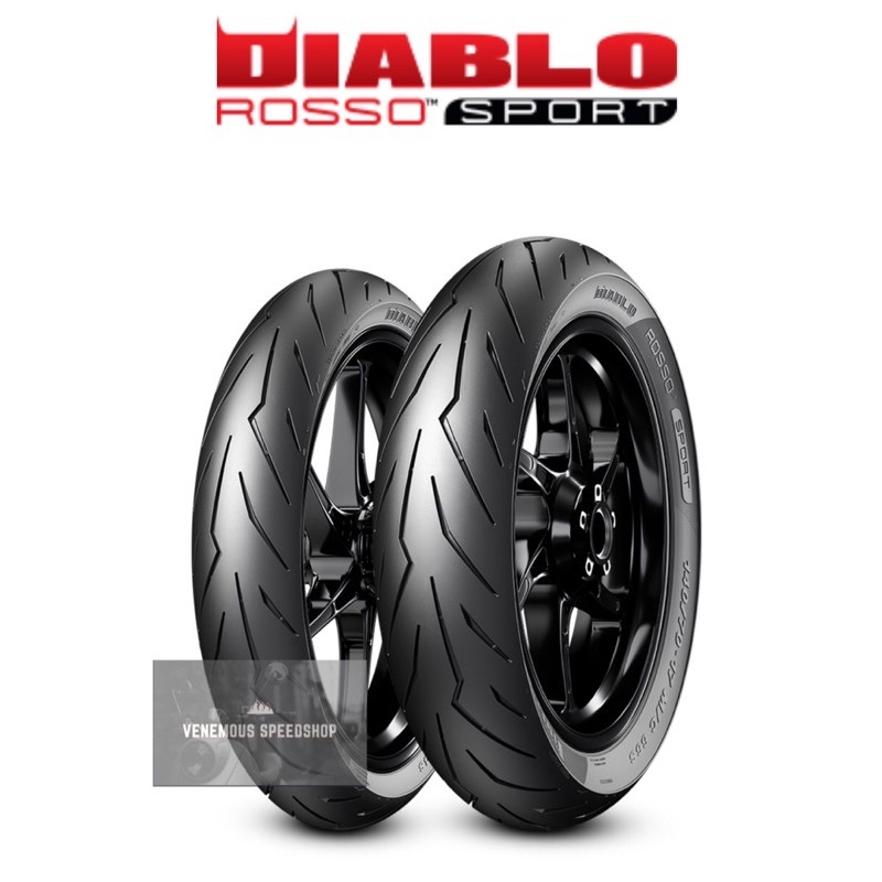Paket Ban Pirelli Diablo Rosso Sport Ukuran 110/70-17 Dan 130/70-17 (Tubeless)