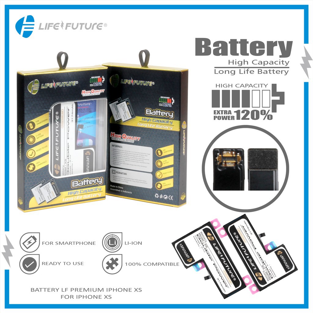 Baterai Iphone XS Life Future Premium