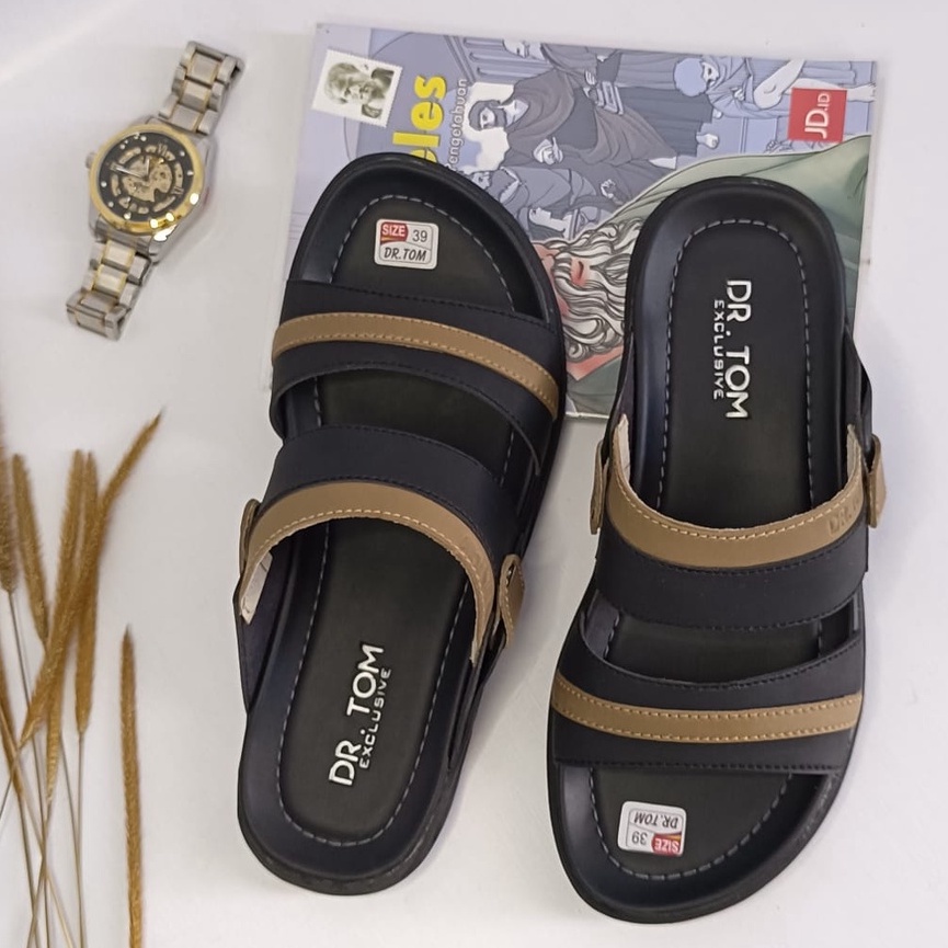 Sandal Pria Kulit Import Casual DR.TOM Kode Dr 01