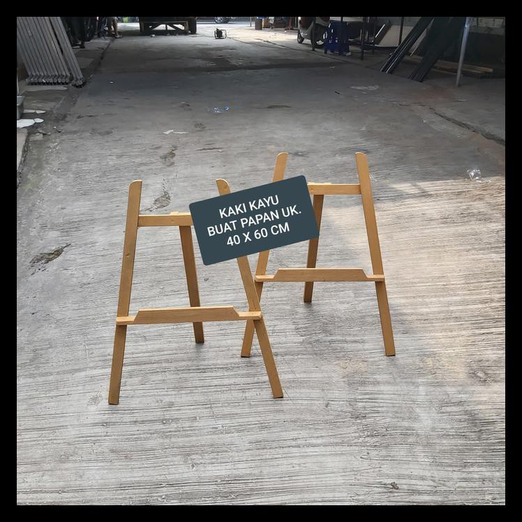 

DISKON! kaki kayu segitiga white board/papan tulis