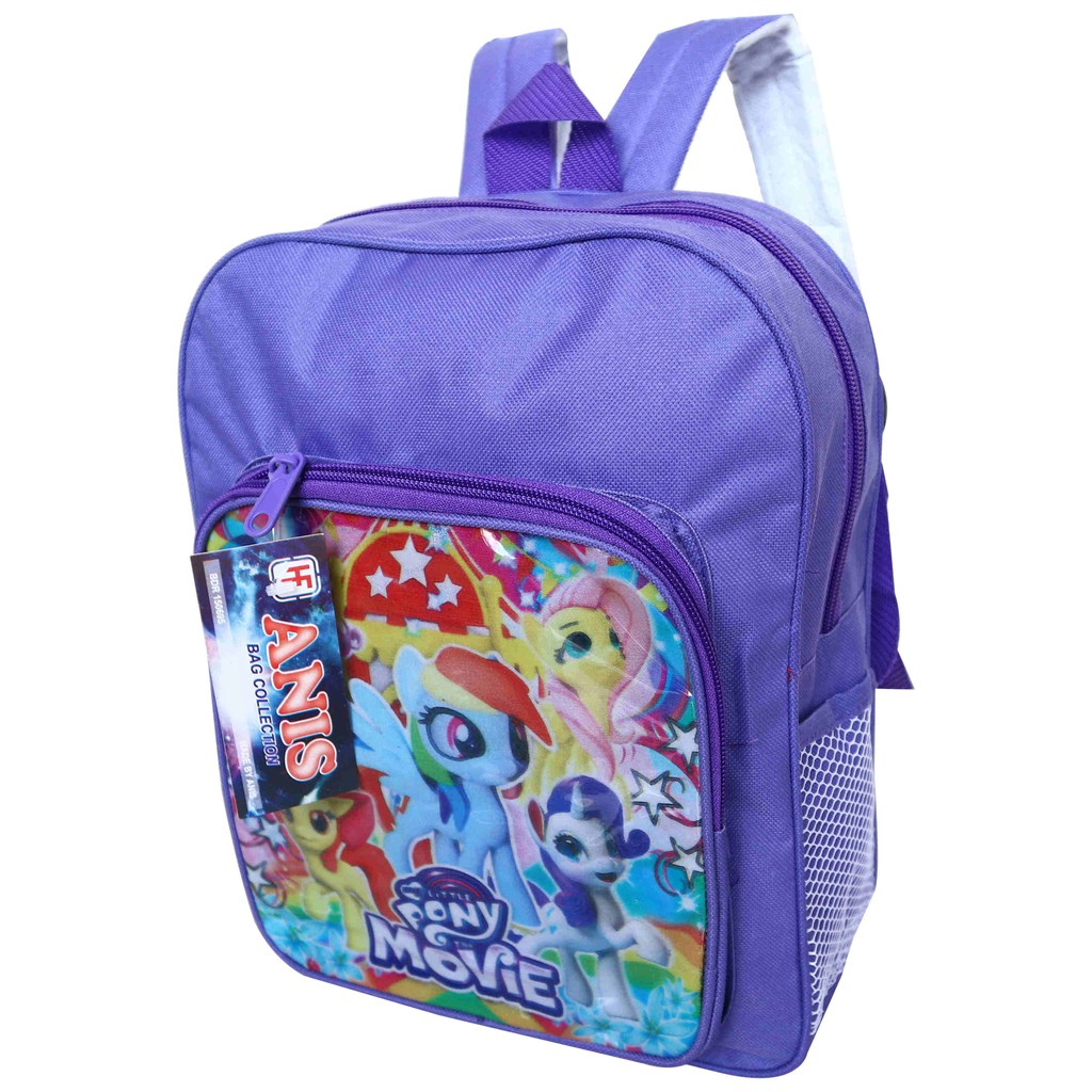 Tas Ransel Anak Sekolah Cewek Perempuan Gambar Little Pony Mini Playgroup PAUD KB TK Cewe Bagus Lucu