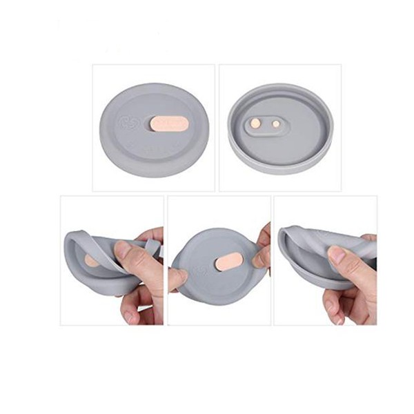 Haakaa Silicone Breast Pump Cap - Grey | Tutup Pompa Asi