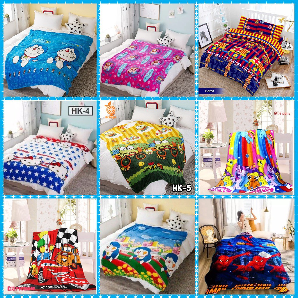 rumah_kita2020 Selimut Tebal Motif Karakter Keren /Selimut Bulu Halus Motif Karakter HK300 Semua Umur Selimut Dewasa Termurah Selimut Bulu Halus Lembut Aesthetic Blanket Termurah Terlaris Berkualitas New Arrival Selimut Motif Bulu Halus Motif Lucu Berkual